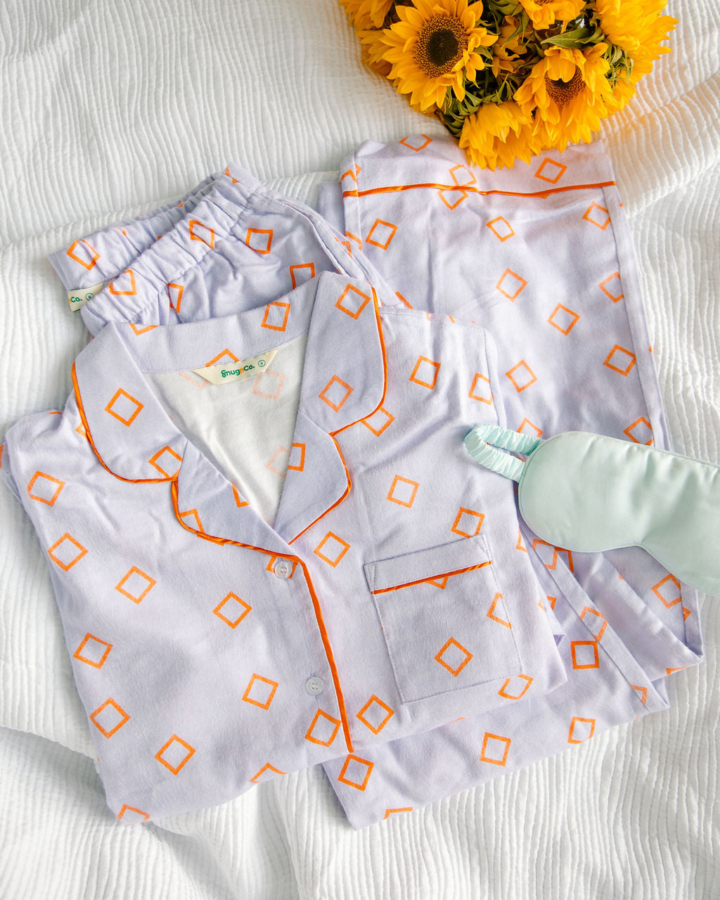 Present Perfect Flannel Long Sleep Set